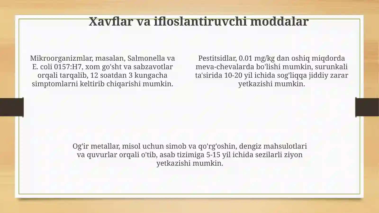 Oziq-ovqat mahsulotlari xavfsizligi haqida 4