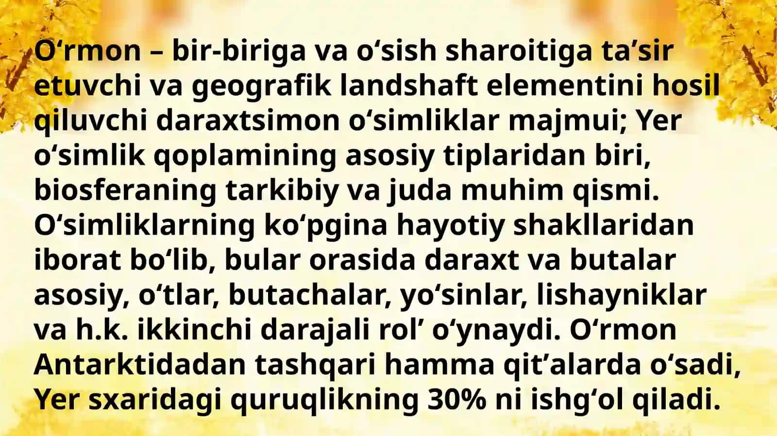 O'rmonning gidrologikahamiyati 4