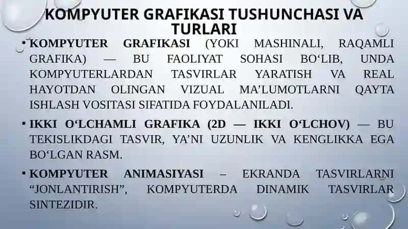 GRAFIK MA’LUMOTLARNI YARATISH VA QAYTA ISHLASHNING ZAMONAVIY VOSITALARI 4
