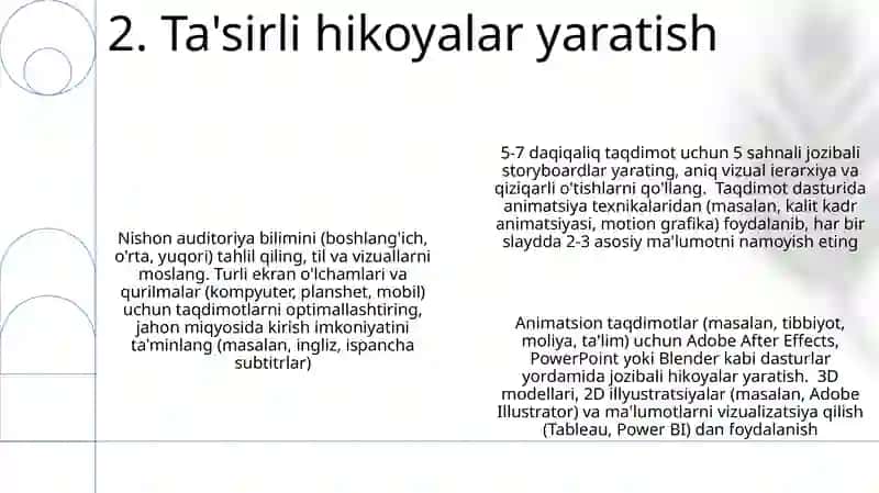 Animatsiya Texnikalari va Eng Yaxshi Amaliyotlar 4