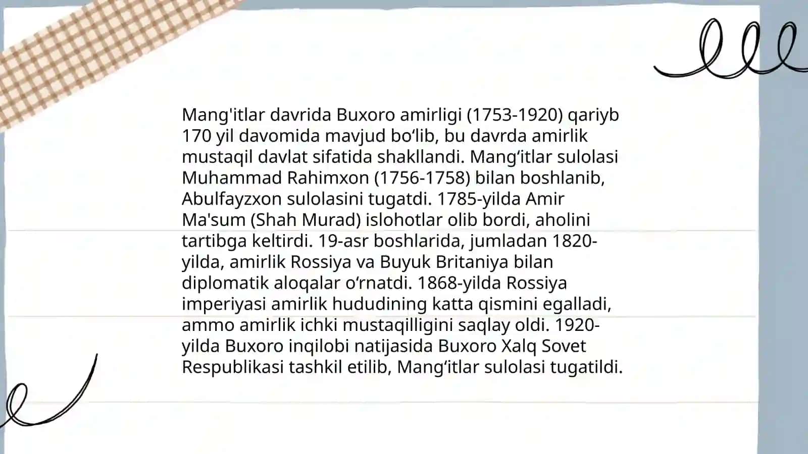 Mang'itlar boshqaruv davri 4