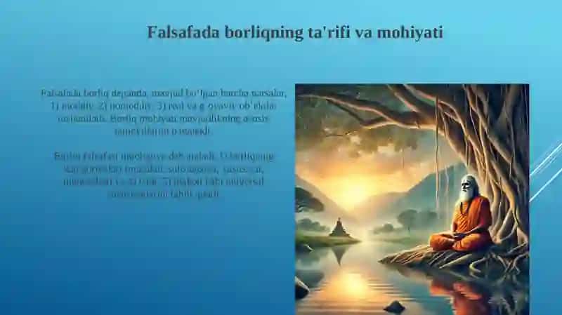 Borliq Tushunchasi 4