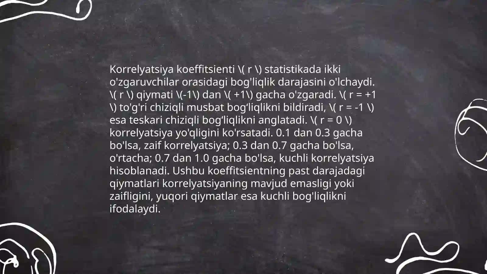 Korrelyatsion va regression tahlil 4