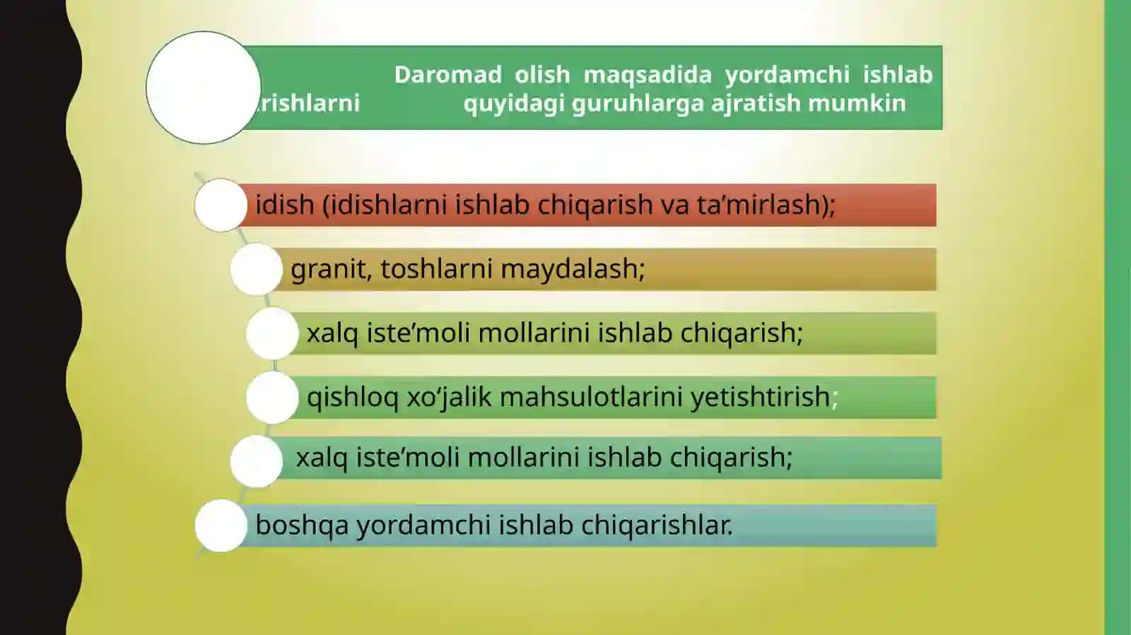 Temir yo‘l transportida yordamchi ko‘makchi faoliyat turlari va ularning buxgalteriya hisobi 4