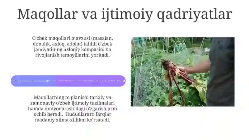 O'zbek xalq maqollarini to'plash va mazmunini sharhlab tahlil qilish 4
