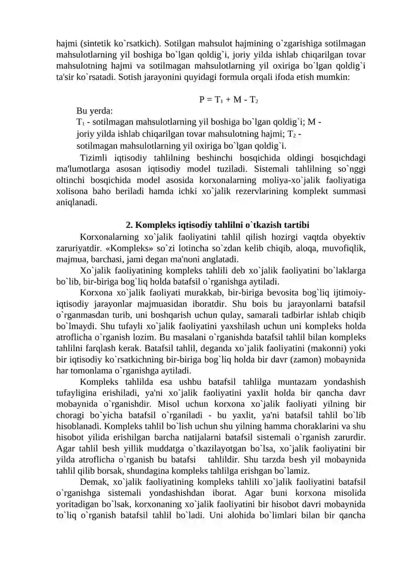 KOMPLEKS IQTISODIY TAHLIL 4