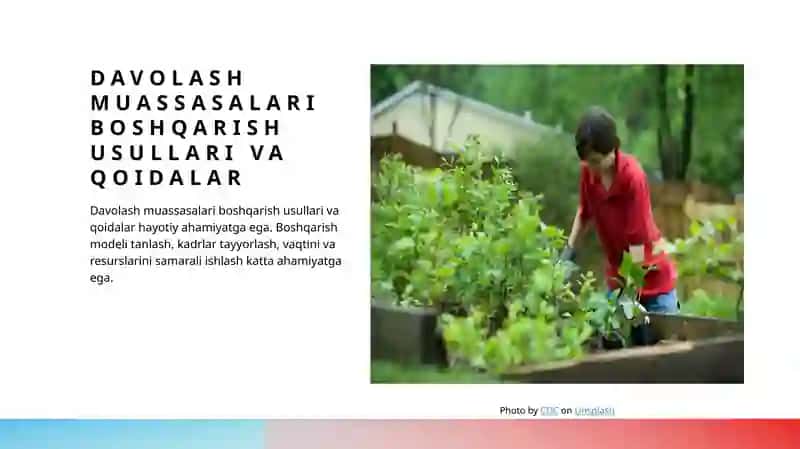 Davolash muassasalari tashkil etilishi va boshqarilishi 4