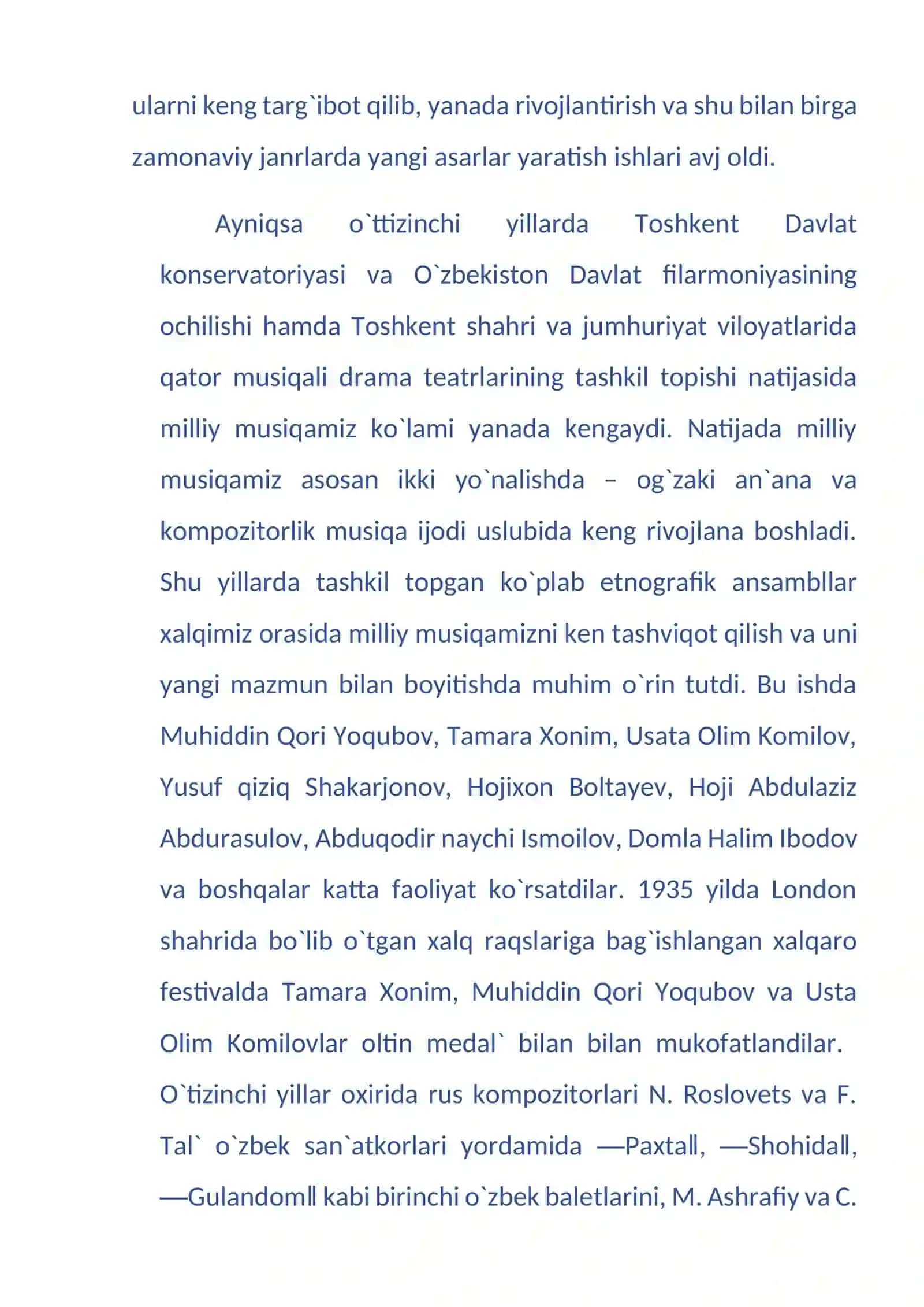 O‘zbek kompozitorlari va bastakorlari 4