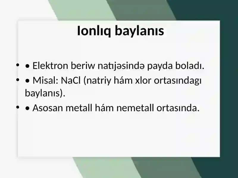Ximiyaliq baylanislar 4