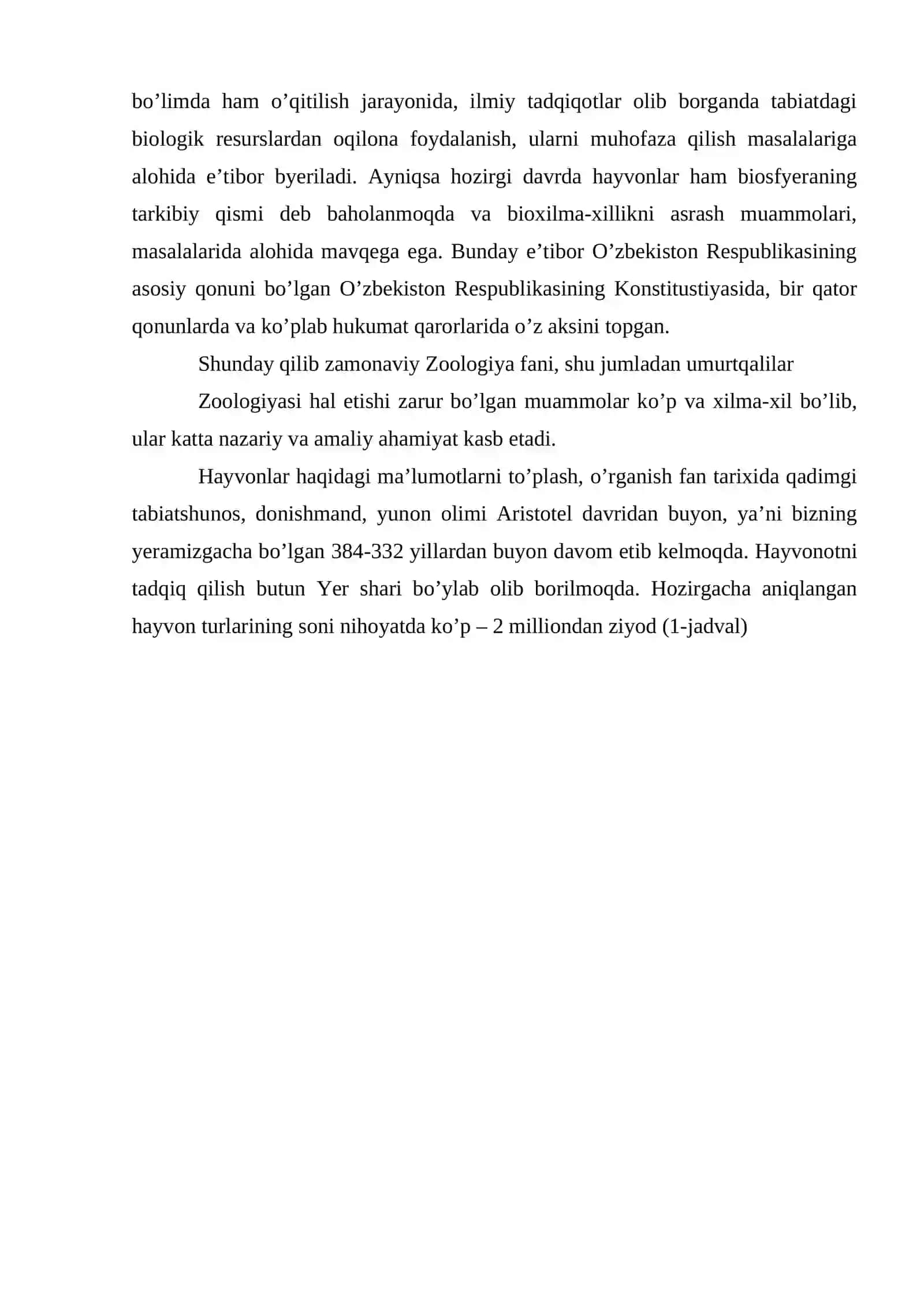 HOZIRZAMON QUSHLARINING SISTEMATIKASI VA TURKUMLANISHIGA QISQACHA TA'RIF VA TASNIF 4