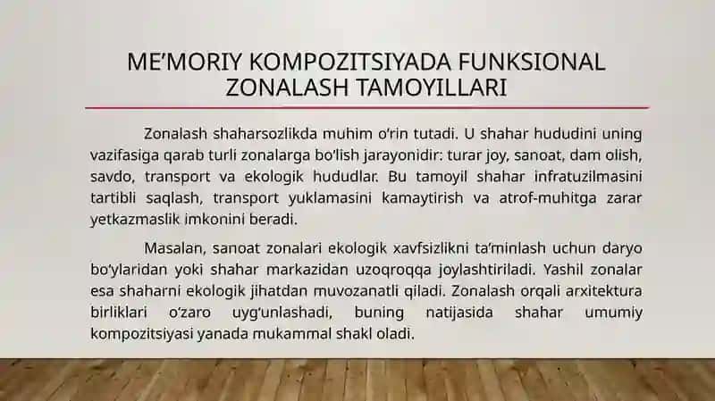 Shaharning umumiy me’moriy kompozitsion yechimi 4