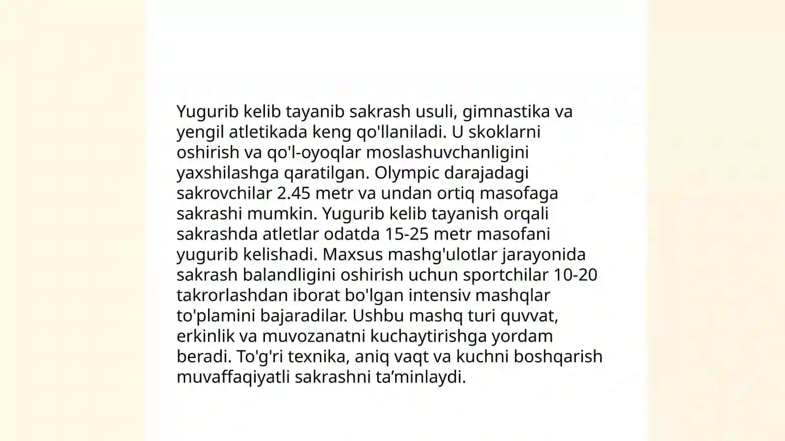 Yugurib kelib tayanib sakrashlar 4