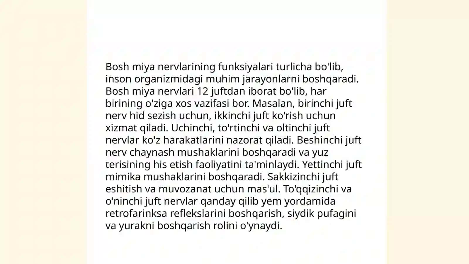 XI juft bosh miya nervlari va uning simptomlari 4