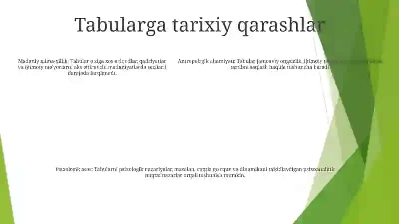 Tabu Va Efurizmlar 4