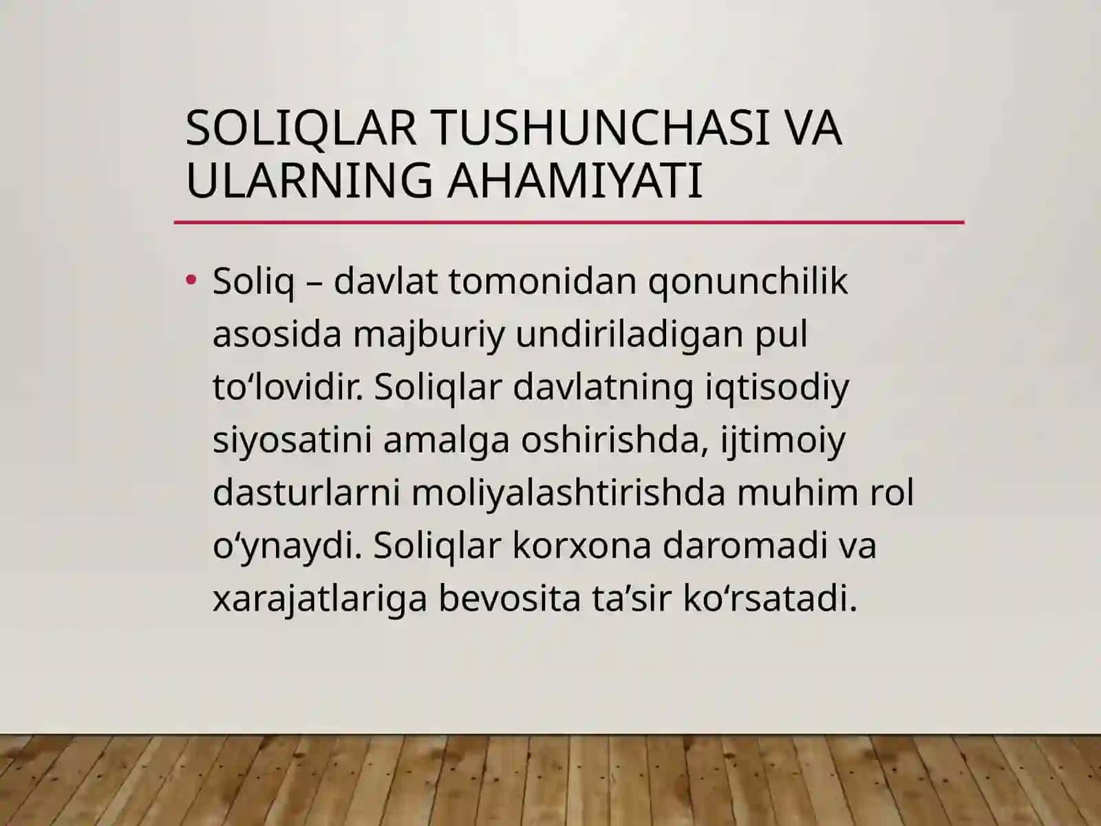 Soliqlar va boshqa majburiy to‘lovlar hisobi 4