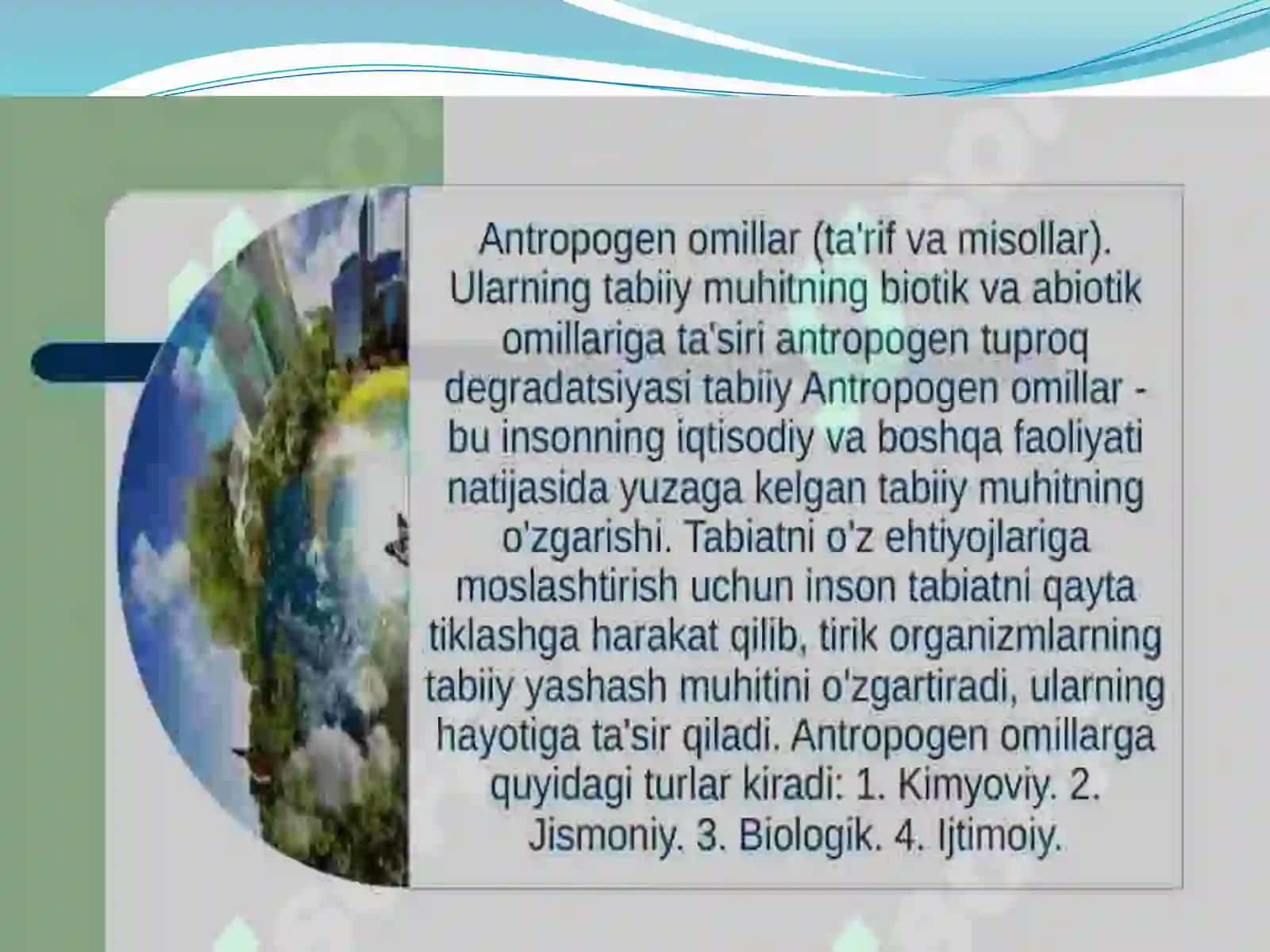 Antropogeno'zgarishlarularning inflanishi va formalari 4
