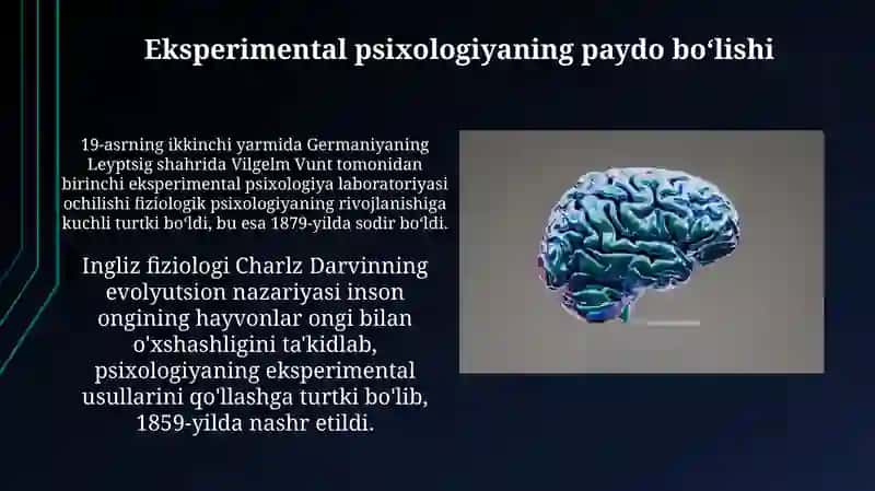 Fiziologik psixologiyaning paydo bo'lish shart - sharoitlari 4
