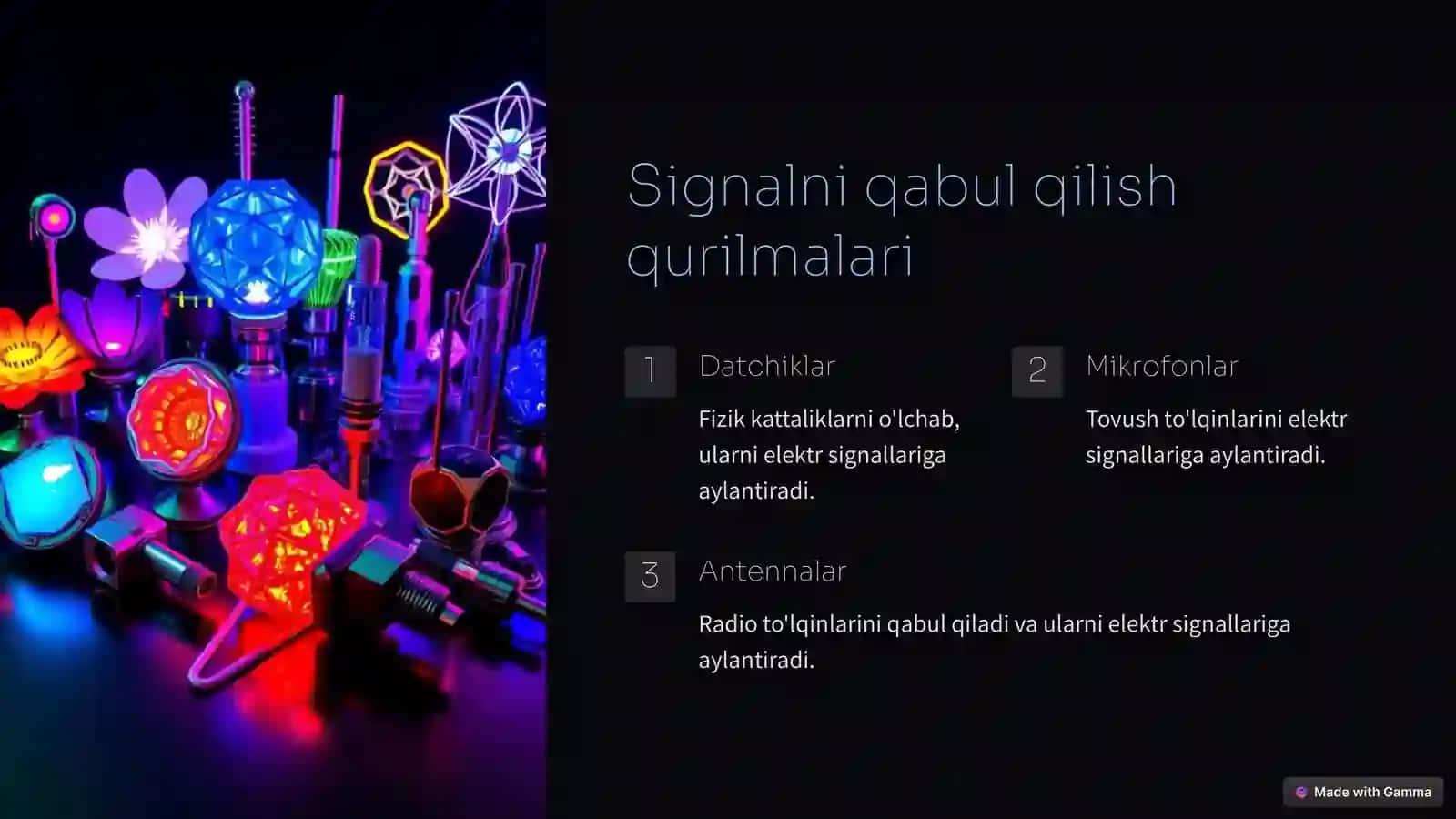Signalni qabul qilish va qayta ishlash qurilmalari 4