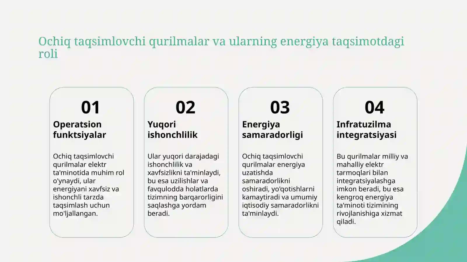 Ochiq taqsimlovchi qurilmalar (OTQ) tipli tyagali nimstantsiya 4