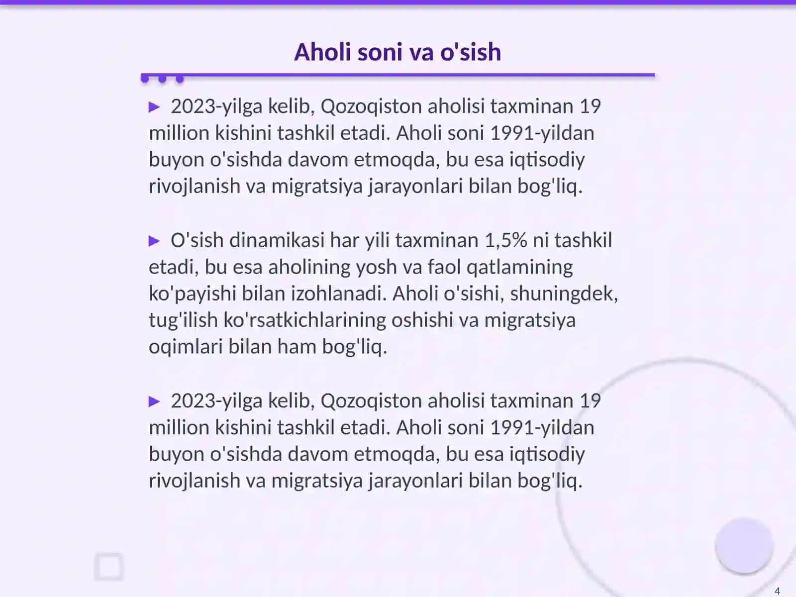 Qozoqiston aholisi 4