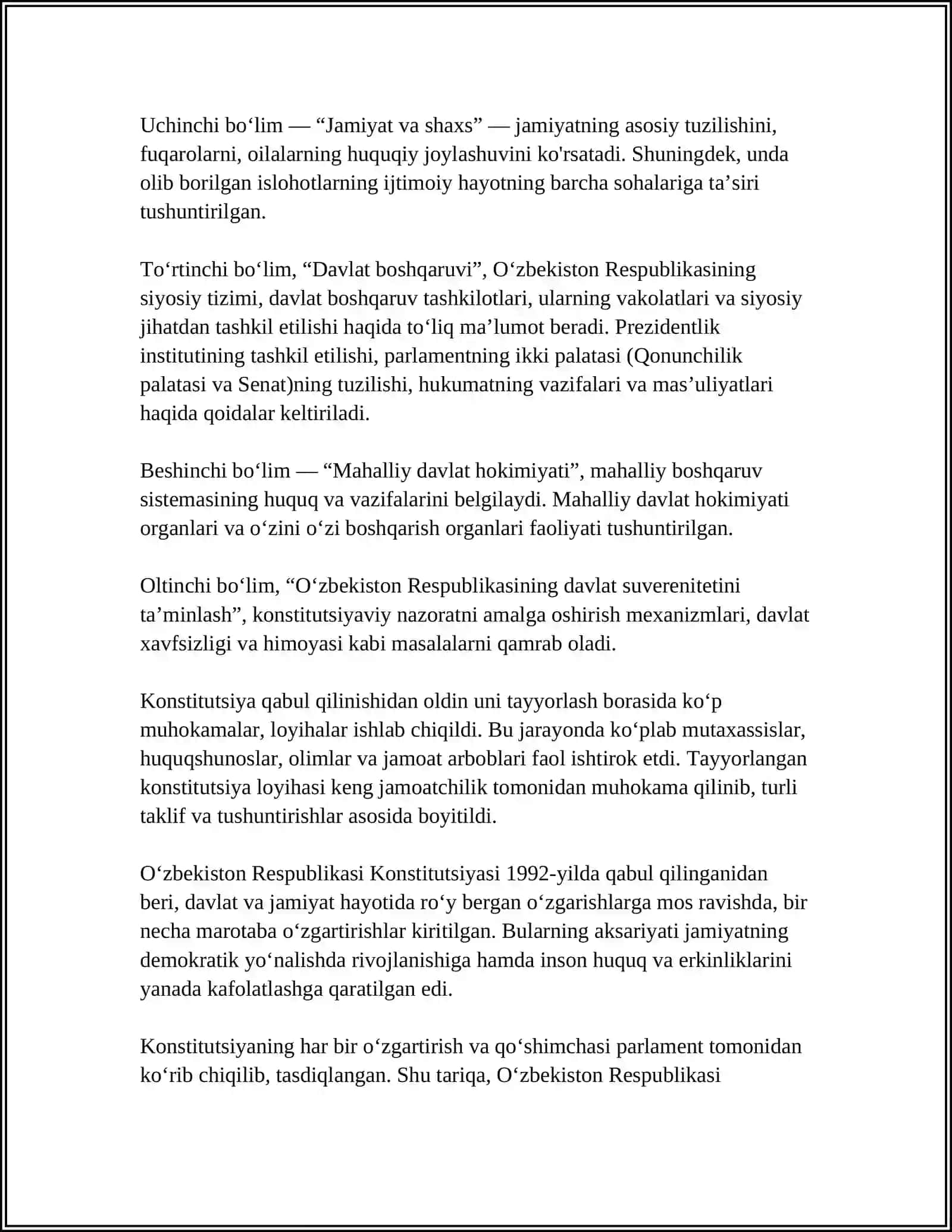 OʻZBEKISTON RESPUBLIKASI KONSTITUTSIYAVIY HUQUQ TUSHUNCHASI 4