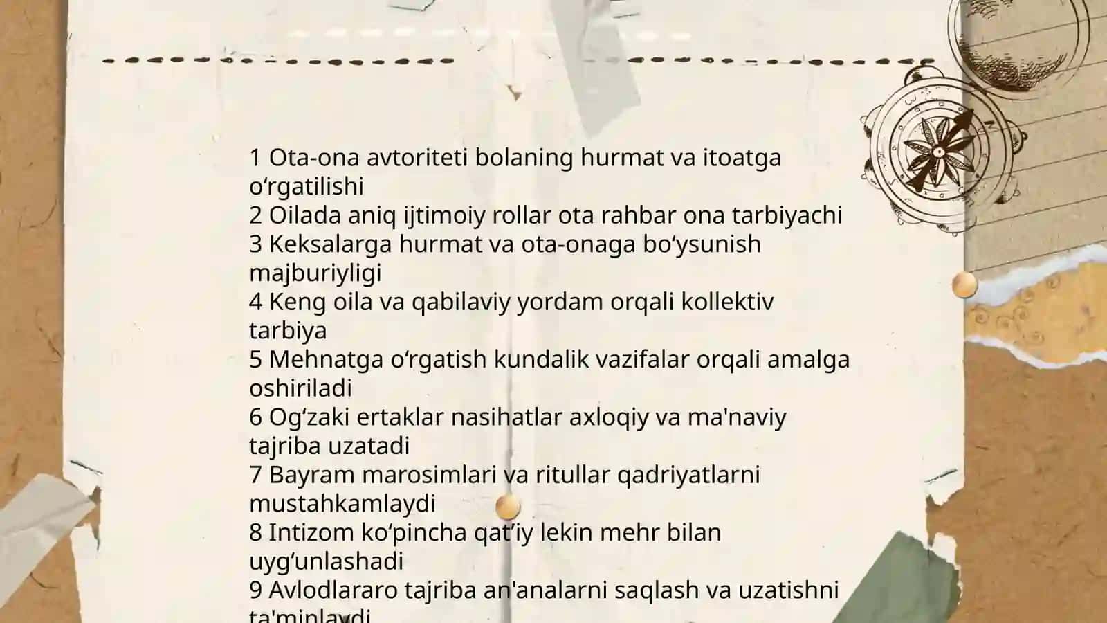 Xalq pedagogikasida oila ota onalar va bolalar muomollari 4