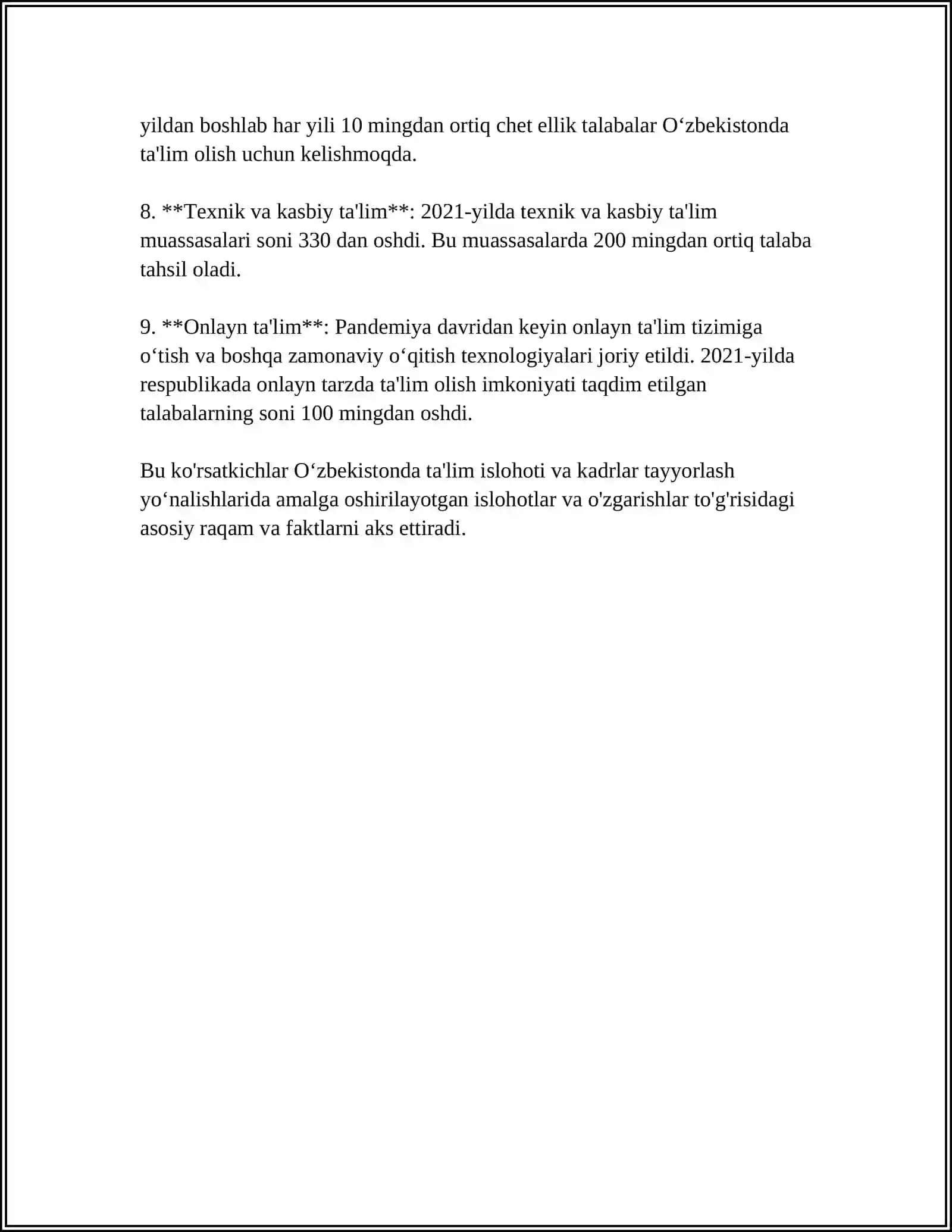 OʻZBEKISTONDA KADRLAR TAYYORLASH SIYOSATI 4