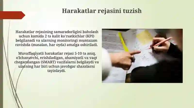 SWOT tahlilini o'tkazish bo'g'inlari va strategik maqsadi 4
