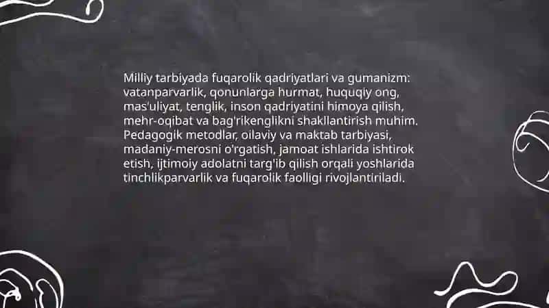Milliy tarbiyada fuqarolik tarbiyasi 4