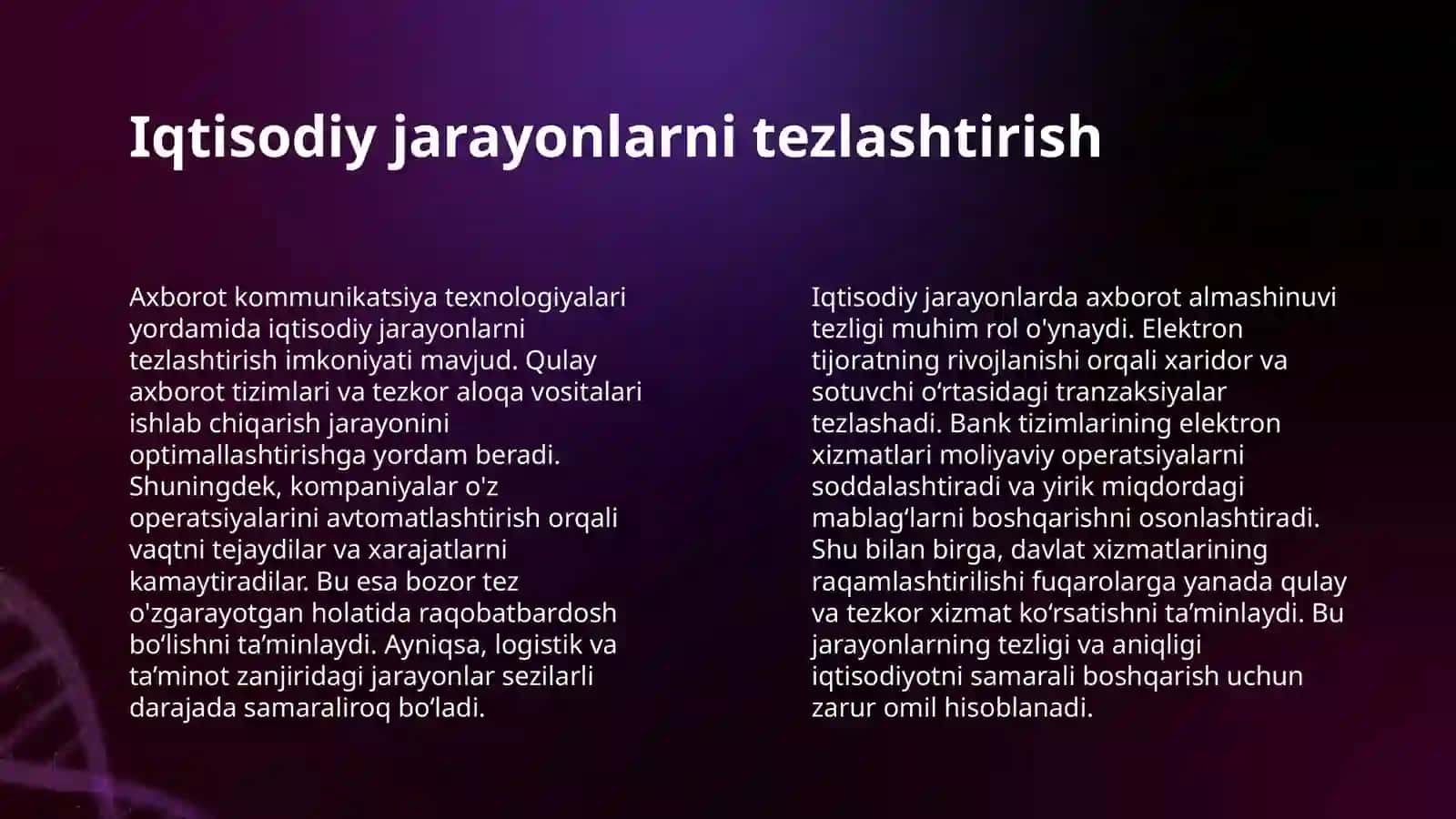 RAQAMLI IQTISODIYOTNI RIVOJLANTIRISHDA AXBOROT KOMMUNIKATSIYA TEXNOLOGIYALARINI O'RNI 4