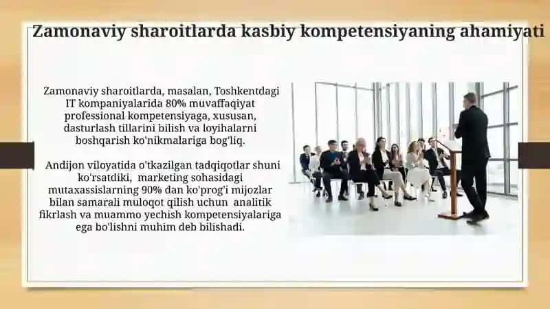 Kasbiy kompetensiya va muloqot o'rtasidagi bog'liqlik 4