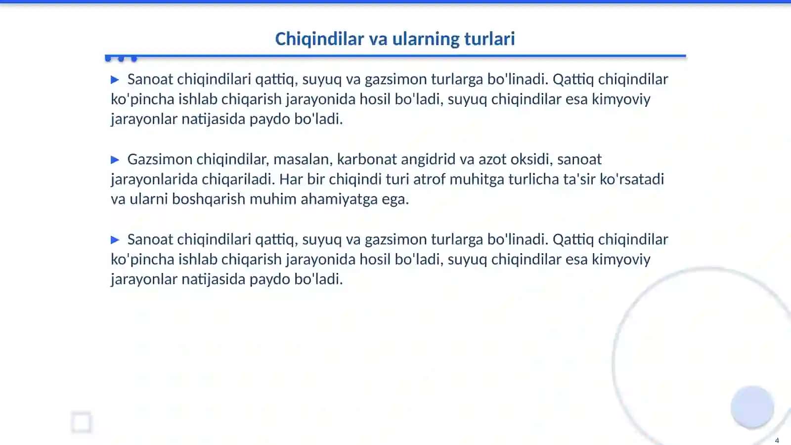 Sanoat chiqindilarining atrof muhitga taʼsiri 4