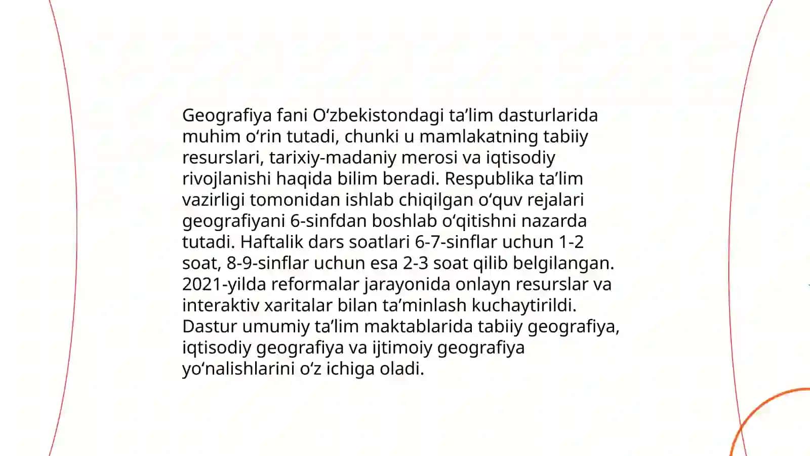 O'zbekistonda tabiiyot va geografiya o'qitish metodikasi fanining rivojlanish bosqichlari 4