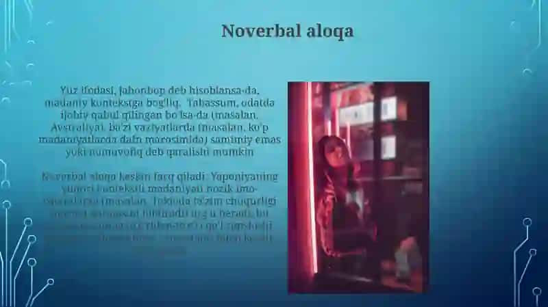 Dunyo xalqilarning madaniyatidagi farqlar 4