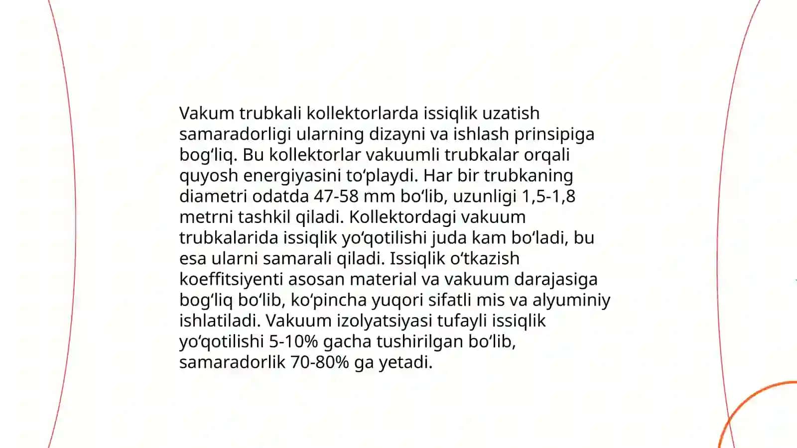 Yassi va vakuum trubkali kollektorlar 4