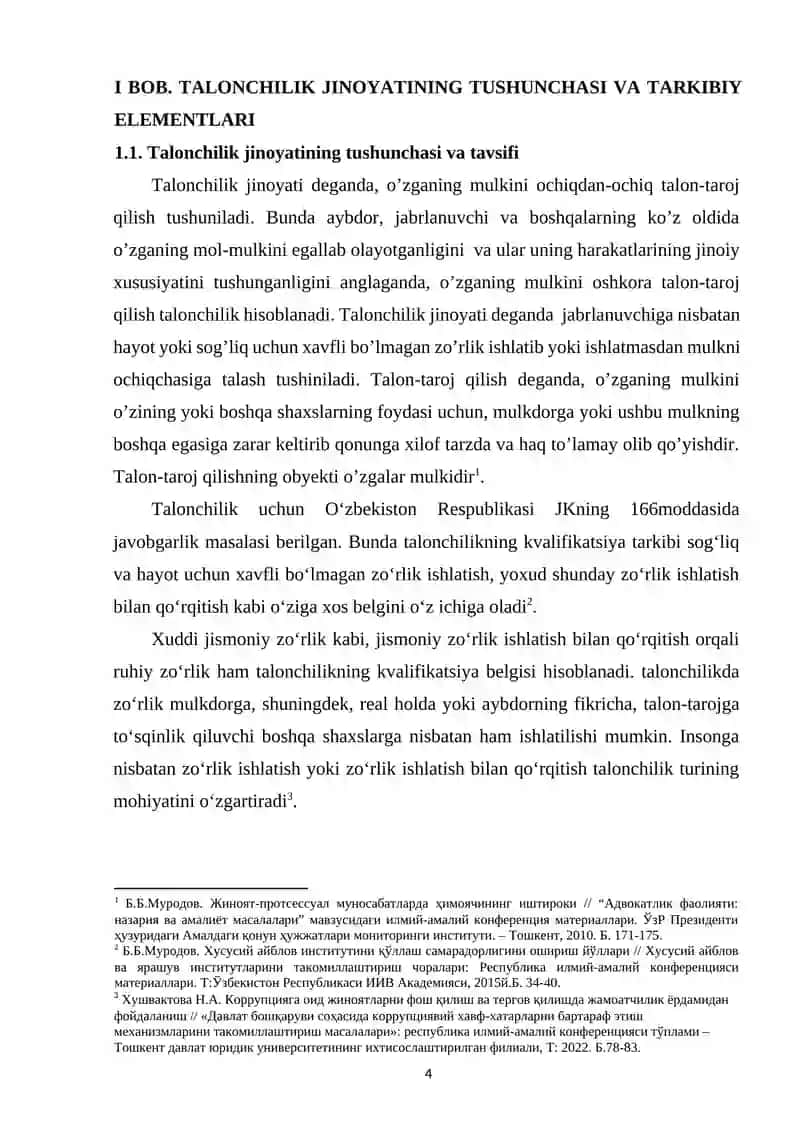 TALONCHILIK JINOYATINING JINOIY HUQUQIY TAHLILI 4
