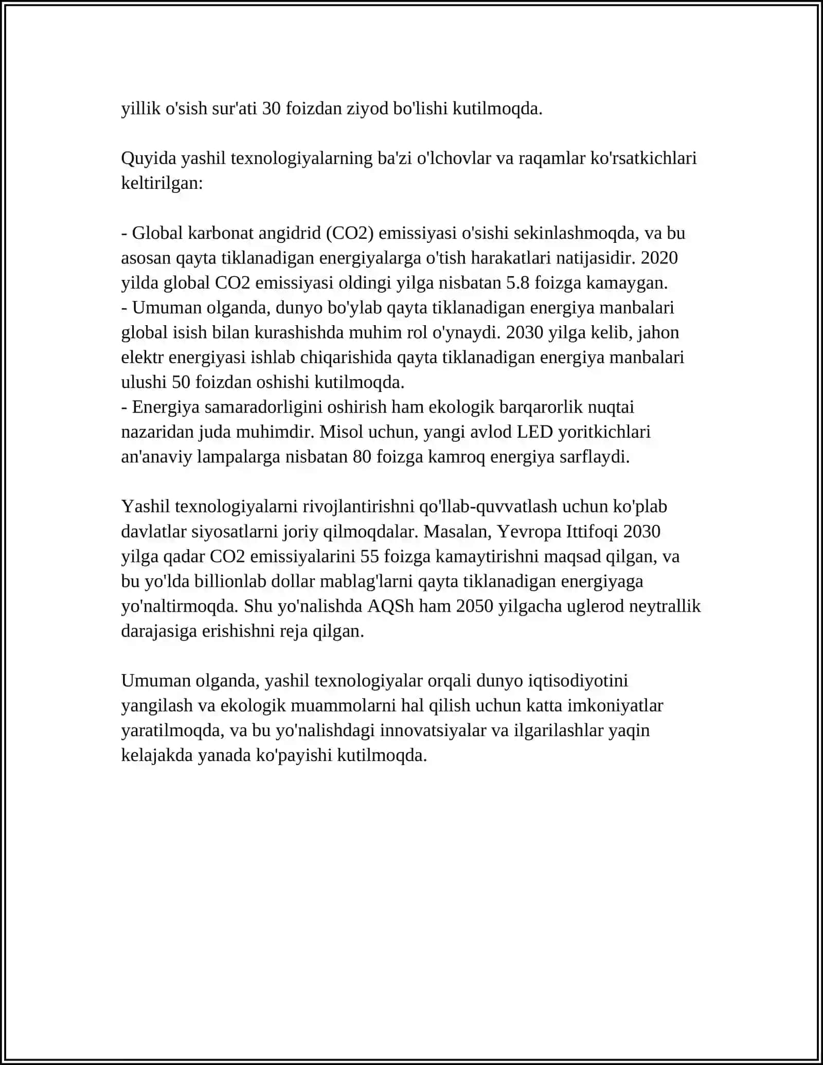 Yashil texnologiyalar 4