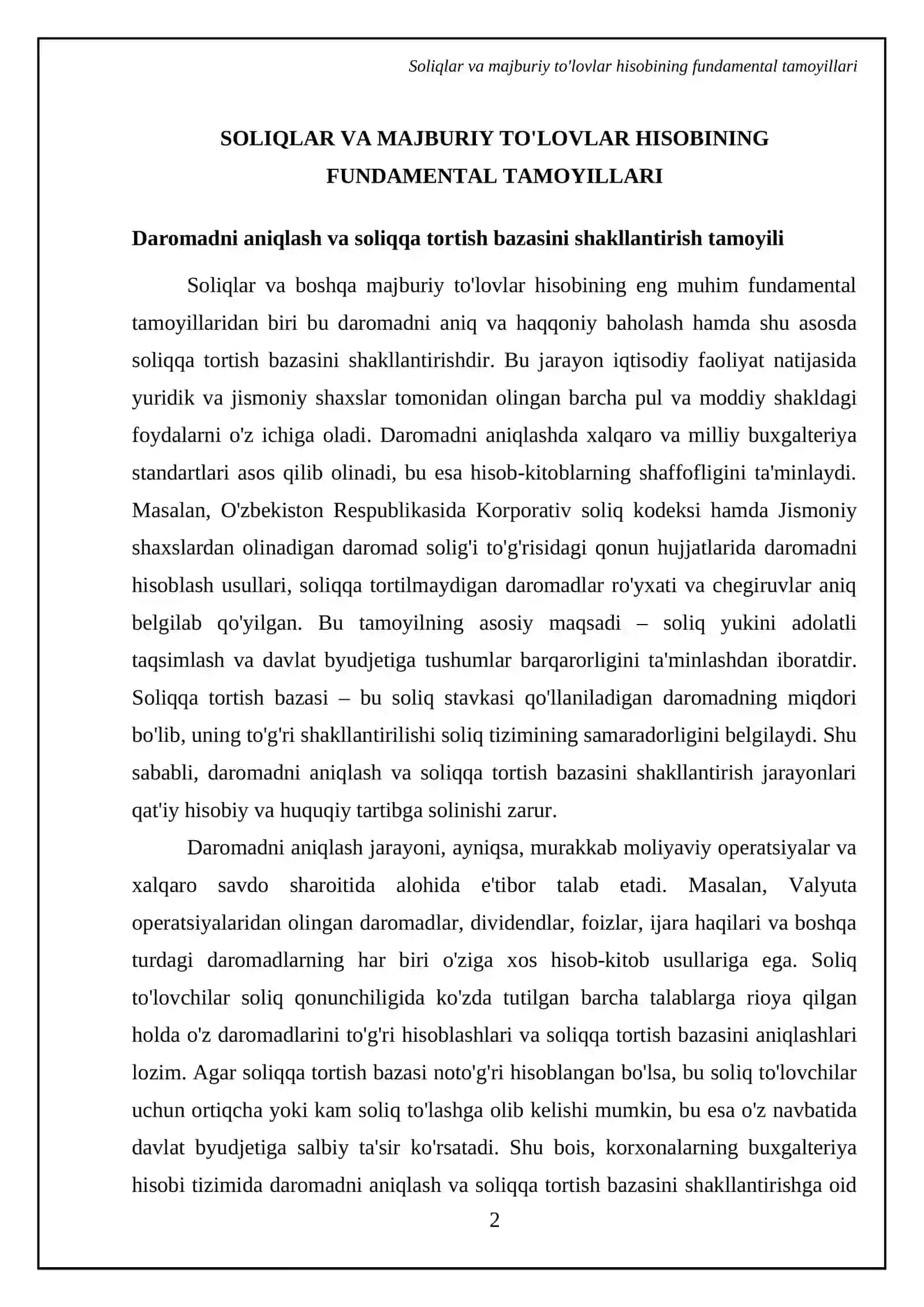 Soliqlar va boshqa majburiy to'lovlar hisobining nazariy asoslari 4