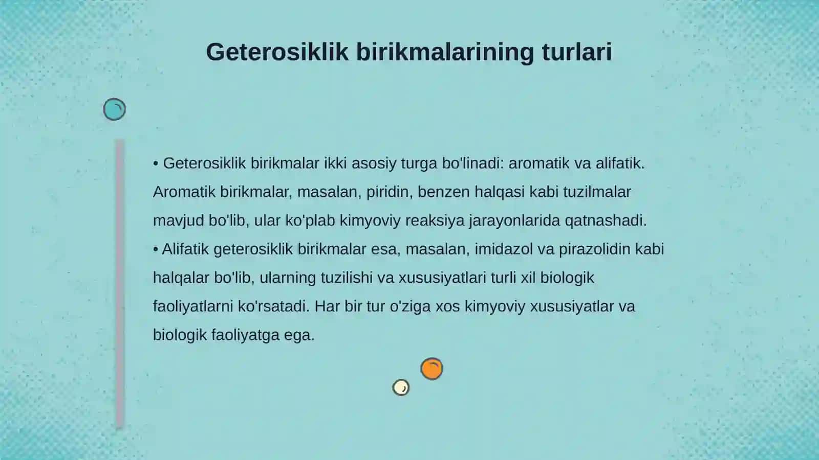 Geterosiklik birikmalarni haqida tushuncha 4