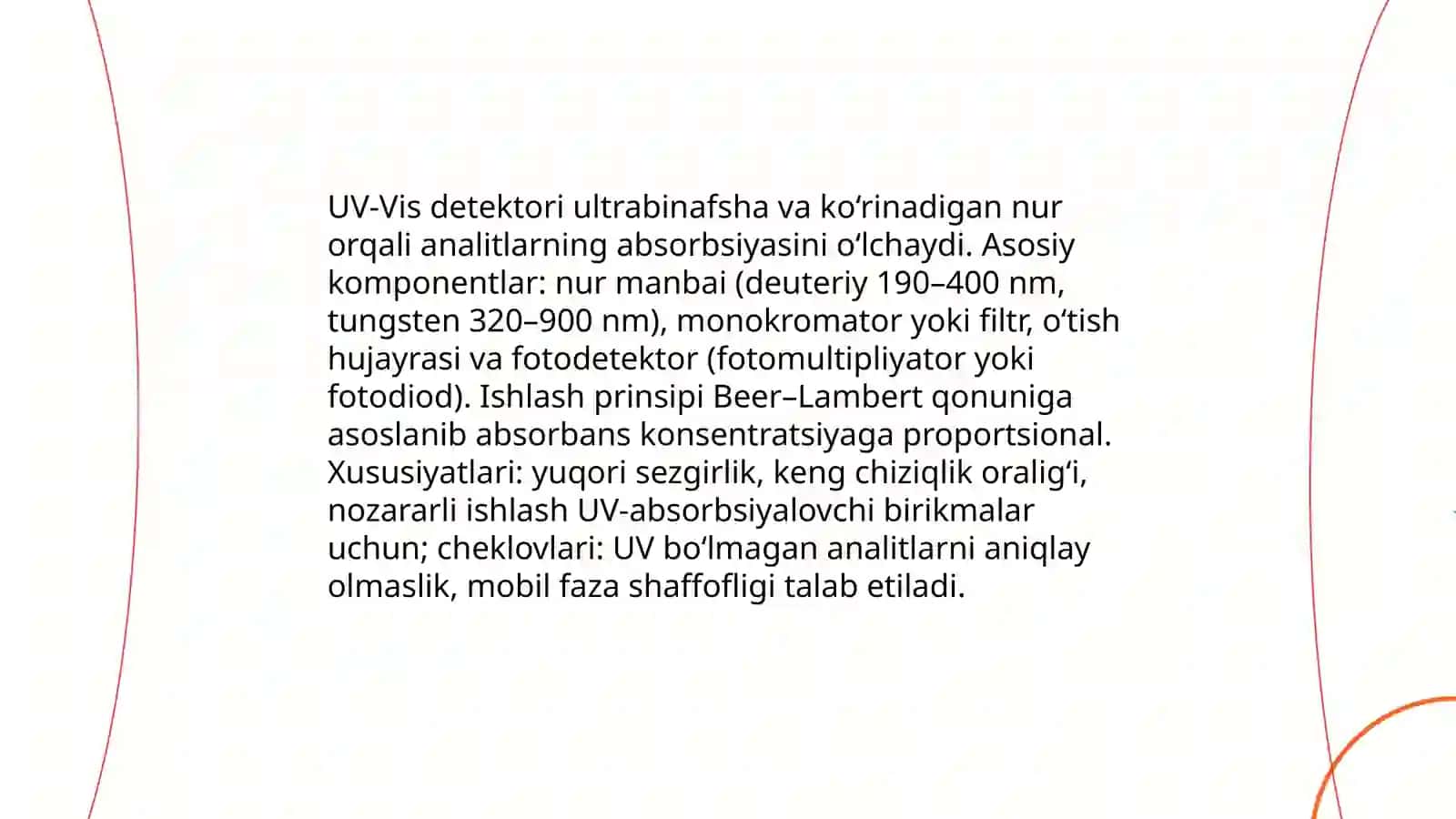 Xromatografiya detektorlari va ularning bir biridan farqi 4