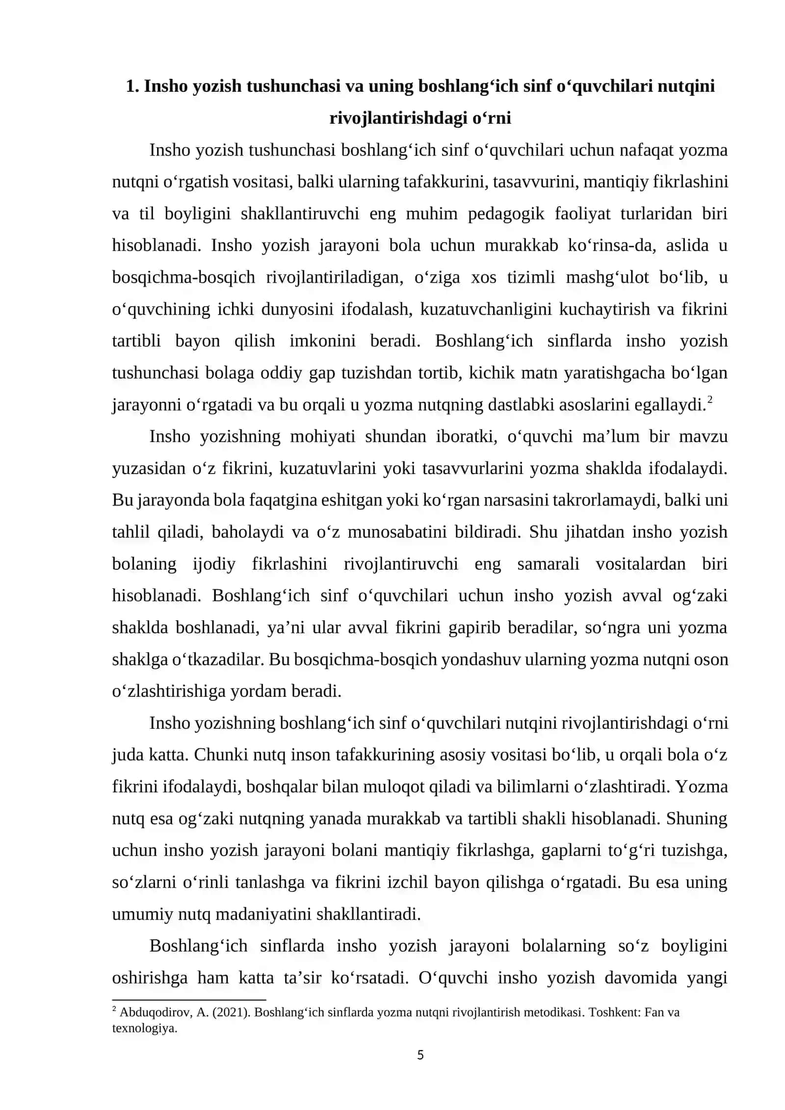 Boshlang‘ich sinflar o‘quvchilarini insho yozishga o‘rgatish (3-4-sinflar) 4