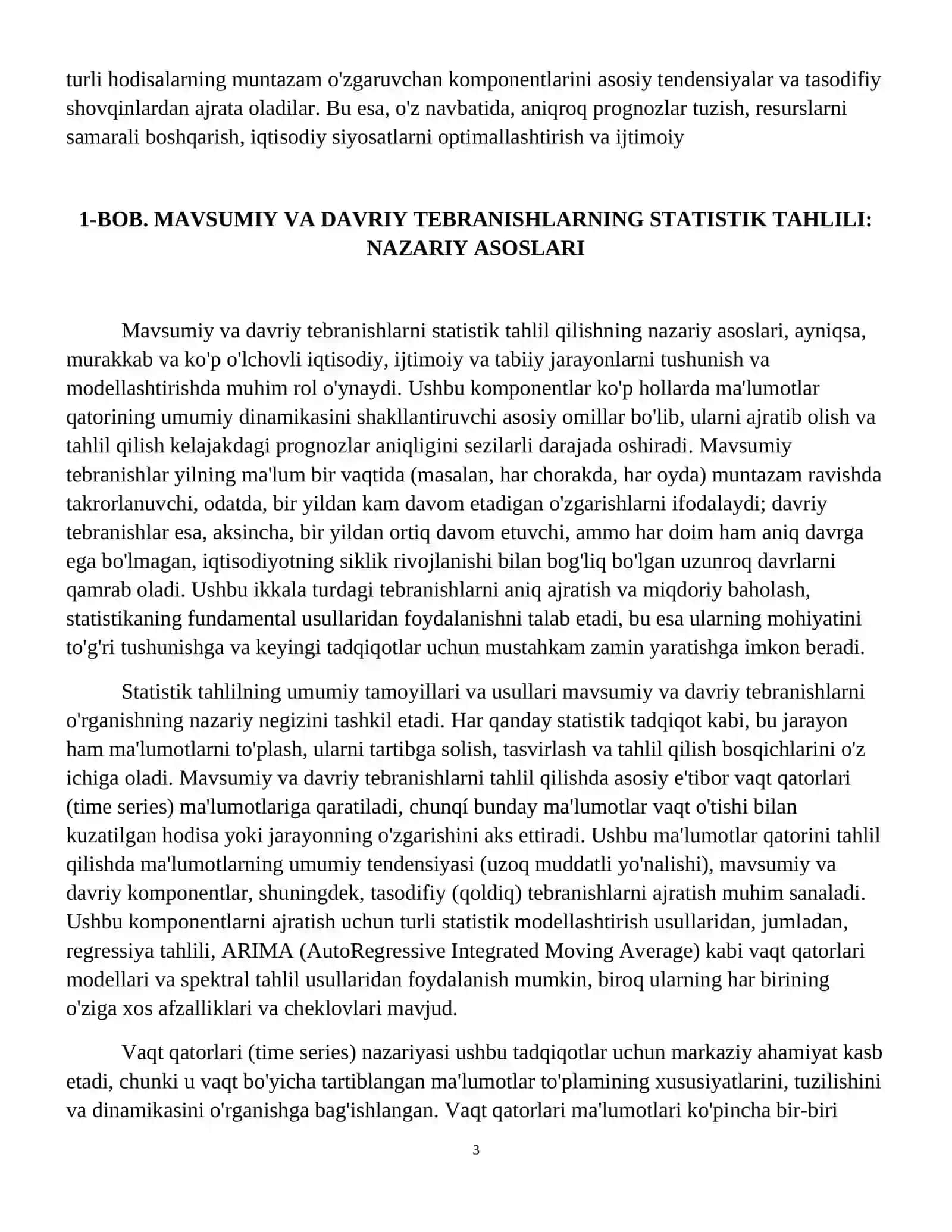 Mavsumiy va davriy tebranishlarni statistik o‘rganish usullari. 4