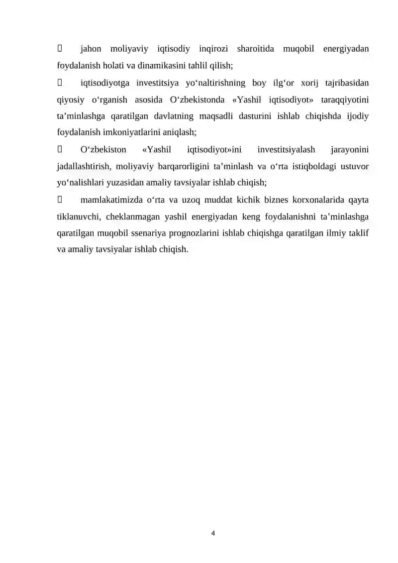 YASHIL IQTISOD VA MINTAQANING STRATEGIK RIVOJLANISHI 4