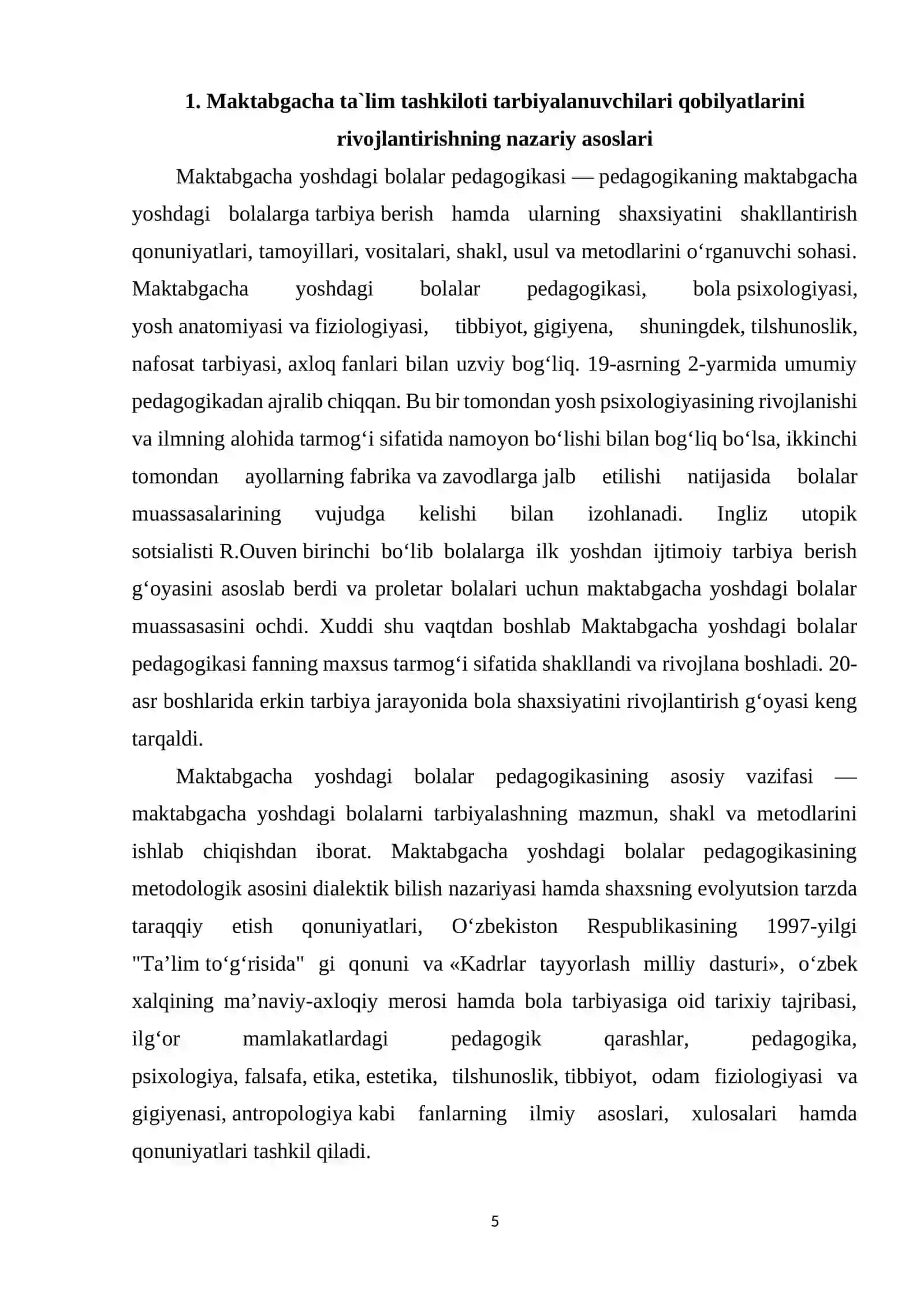 MAKTABGACHA TA`LIM TASHKILOTI TARBIYALANUVCHILARINING QOBILYATLARINI RIVOJLANTIRISHGA KREATIV YONDASHUV 4