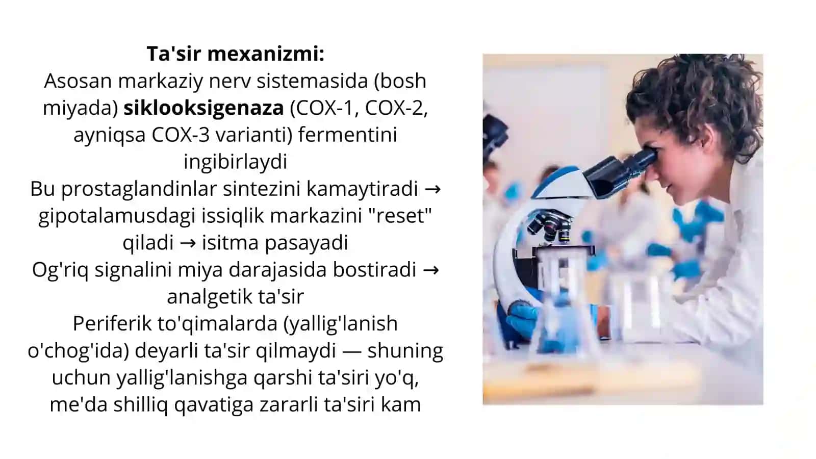 Paracetamol – Pharmacology Presentation | Uzbek | Medical 4