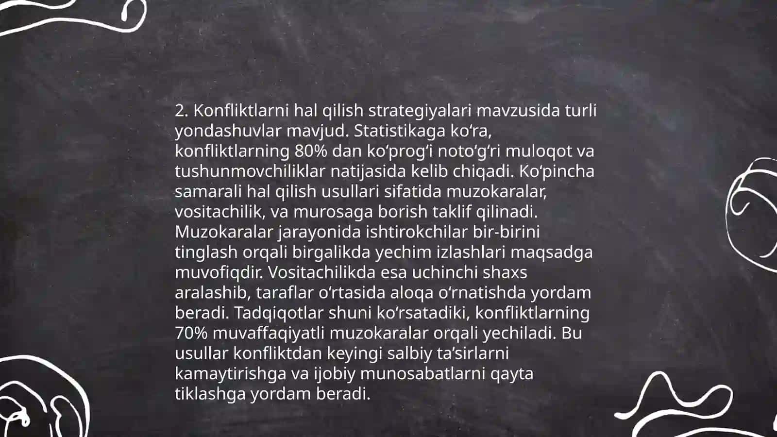 Konfliktlarning kelib chiqish sabablari 4