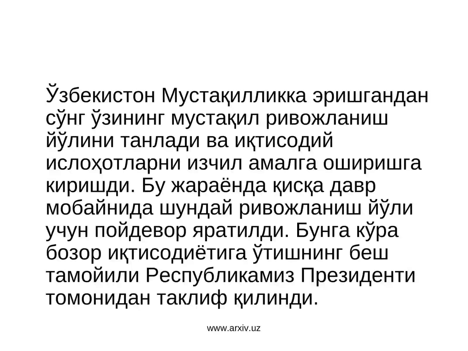 Ўзбекистон ва Россия ўртасидаги муносабатлар 4