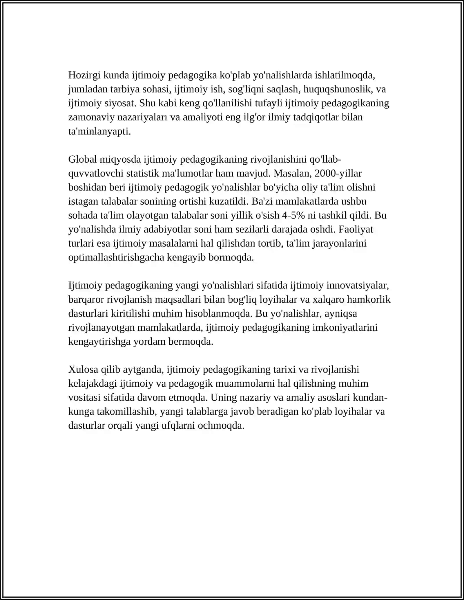 Ijtimoiy Pedagogikaning Jamiyatda Tutgan O'rni 4