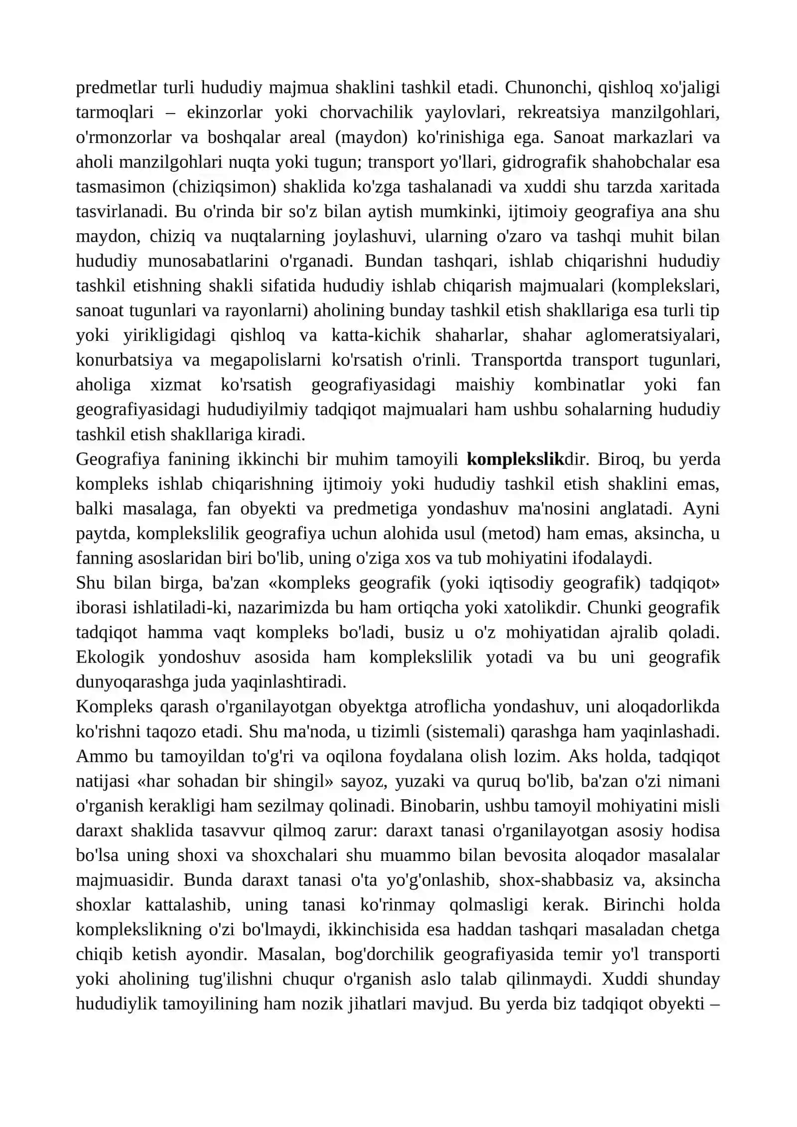 IQTISODIY VA IJTIMOIY GEOGRAFIYANING FANLAR TIZIMIDA TUTGAN O‘RNI 4