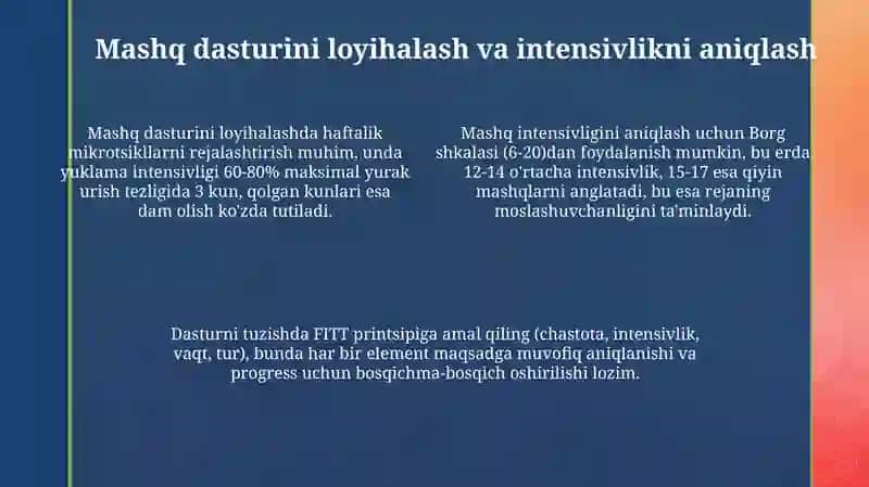 Mustaqil sport mashqlarini rejalashtirish va nazorat qilish 4